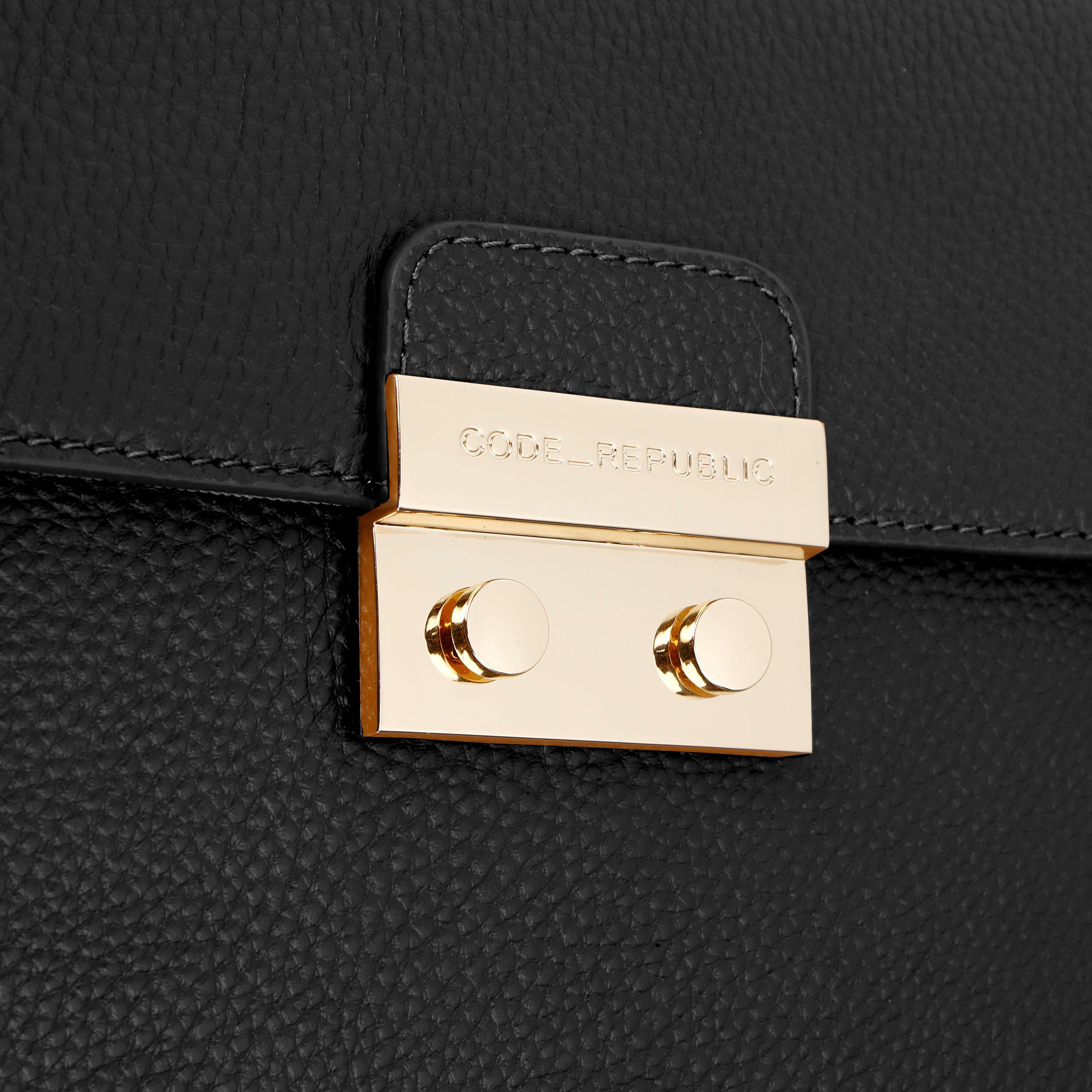 14" DANIELLE Designer Laptop Handbag | PEBBLE LEATHER | CHAMPAGNE GOLD | PRE ORDER - LATE JUNE DELIVERY-Laptop bag-CODE REPUBLIC-Black-CODE REPUBLIC laptop bags womens laptop bags laptop handbags ladies laptop bags laptop carrying bags