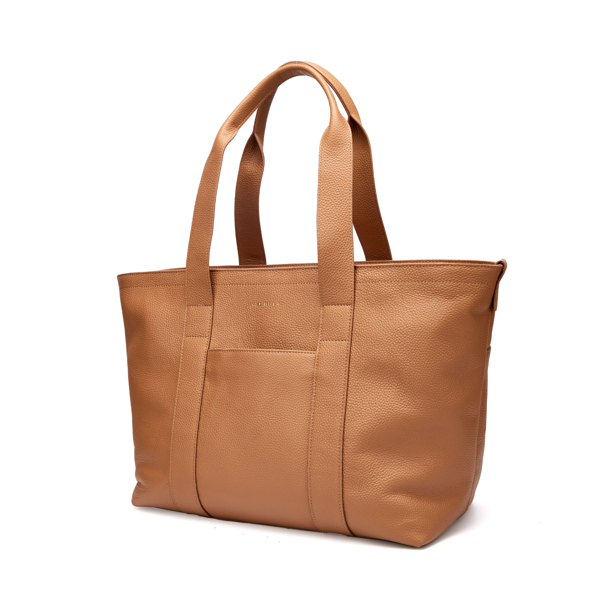 16" Slouchy Leather Laptop Tote | Large Capacity-Laptop bag-CODE REPUBLIC-Black-CODE REPUBLIC laptop bags womens laptop bags laptop handbags ladies laptop bags laptop carrying bags