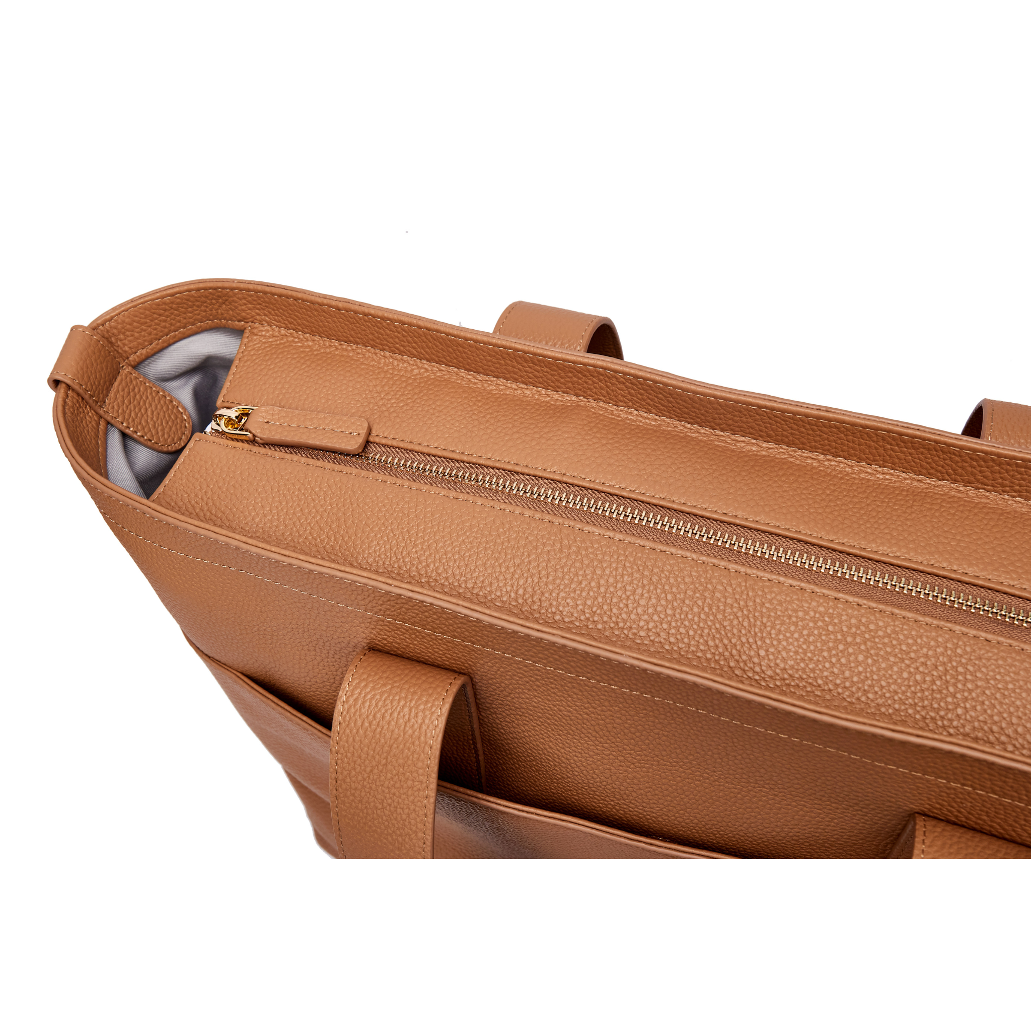 16" Slouchy Leather Laptop Tote | Large Capacity-Laptop bag-CODE REPUBLIC-Black-CODE REPUBLIC laptop bags womens laptop bags laptop handbags ladies laptop bags laptop carrying bags