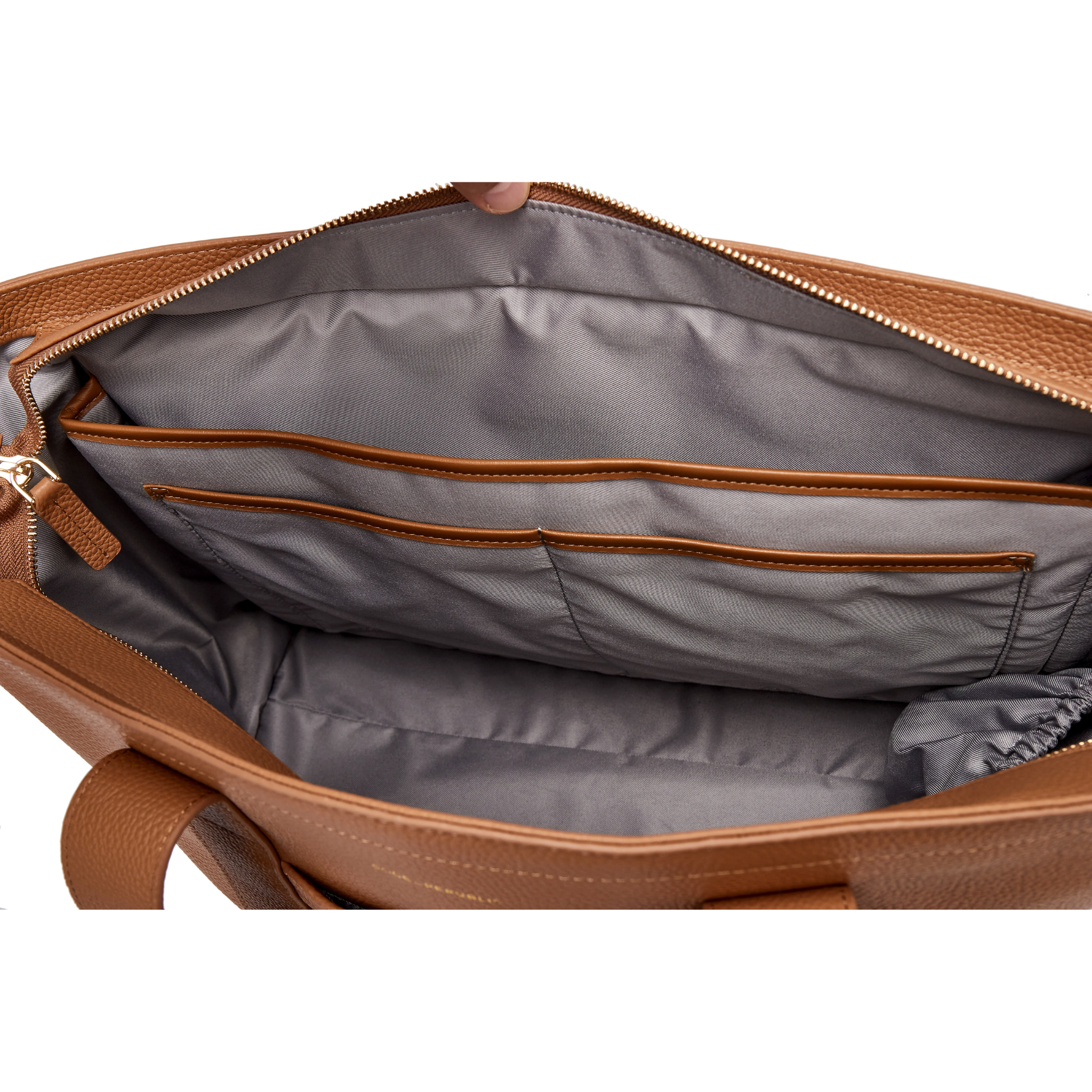 16" Slouchy Leather Laptop Tote | Large Capacity-Laptop bag-CODE REPUBLIC-Black-CODE REPUBLIC laptop bags womens laptop bags laptop handbags ladies laptop bags laptop carrying bags
