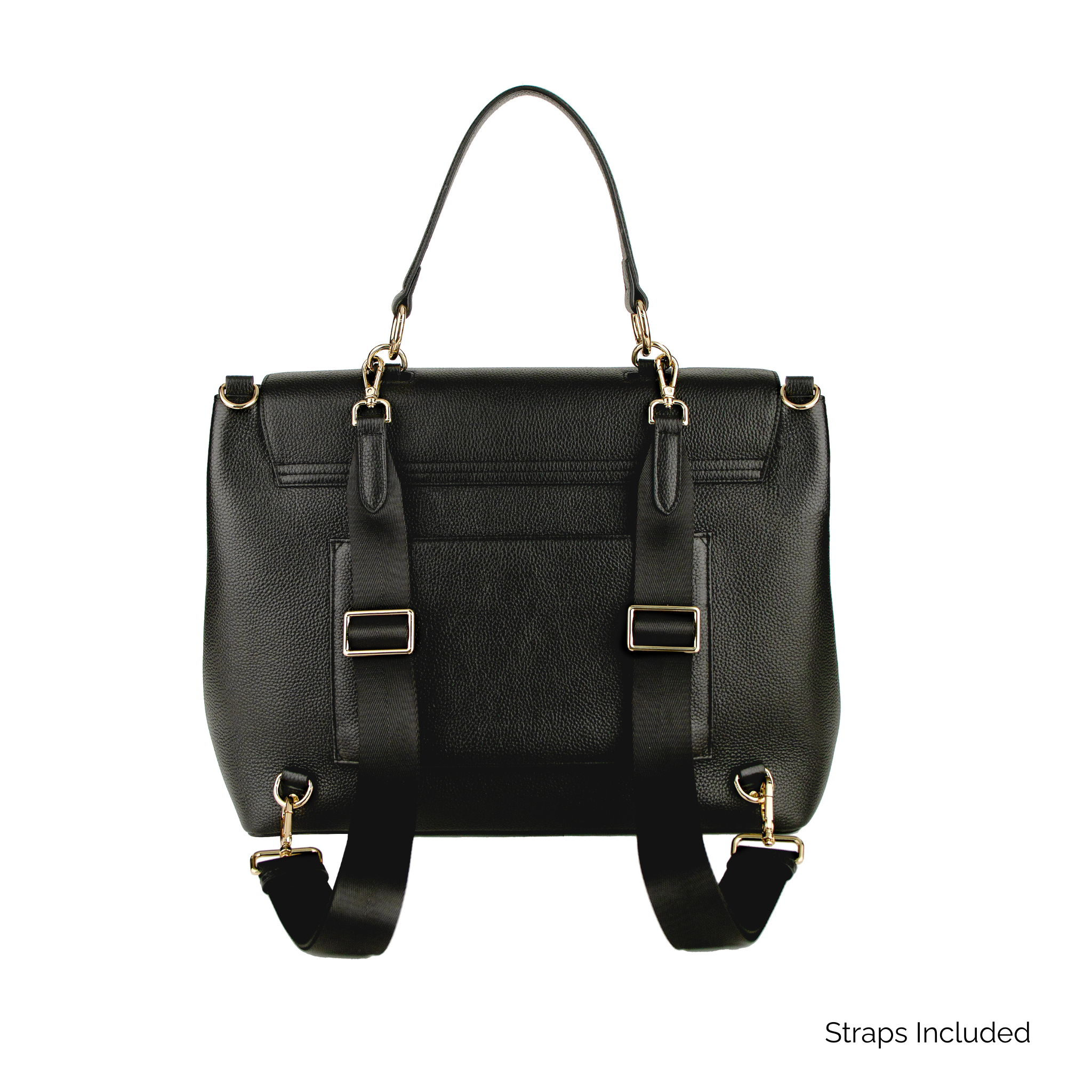 ALEXANDRA 16" LAPTOP BACKPACK | ITALIAN LEATHER-Laptop bag-CODE REPUBLIC-BLACK-CODE REPUBLIC laptop bags womens laptop bags laptop handbags ladies laptop bags laptop carrying bags
